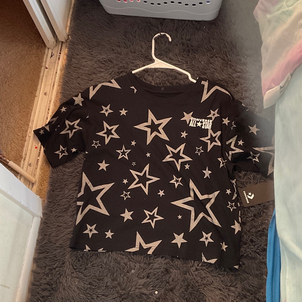 Converse Black and Gray Star Tee